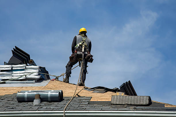 Professional Roofing technician working in Scottsville, NY